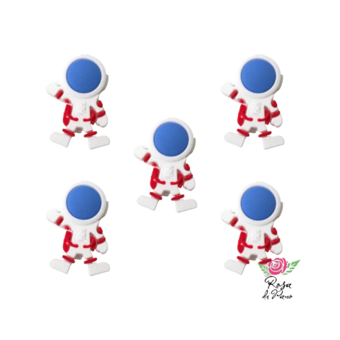 Aplique Astronauta Emborrachado (5 Unidades)