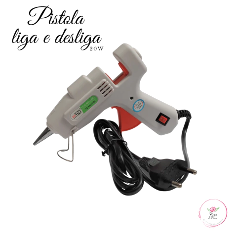 Pistola de Cola Branca - Liga e desliga Pequena 20