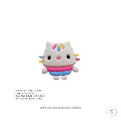 Aplique Cake Gabby emborrachado 3,1cm (1 unidade) na internet