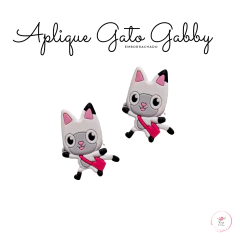 Aplique Gato Gabby emborrachado 2,8cm (1 unidade)