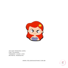 Aplique Princesa Ariel emborrachado - comprar online