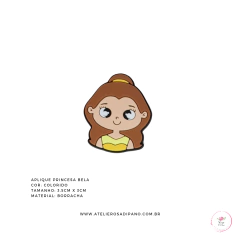 Aplique Princesa Bela emborrachado - comprar online