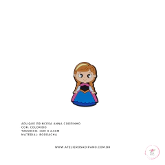 Aplique Princesa Anna corpinho emborrachado - comprar online