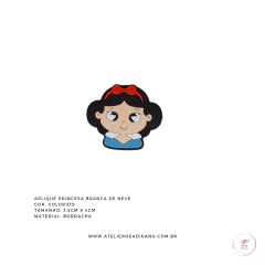 Aplique Princesa Branca de Neve emborrachado - comprar online
