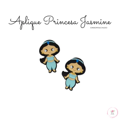 Aplique Princesa Jasmine corpinho emborrachado