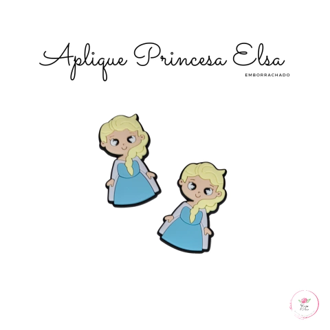 Aplique Princesa Elsa corpinho emborrachado