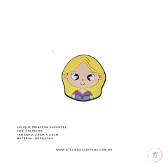 Aplique Princesa Rapunzel emborrachado - comprar online