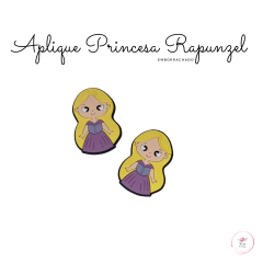 Aplique Princesa Rapunzel corpinho emborrachado