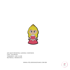 Aplique Princesa Aurora corpinho emborrachado - comprar online