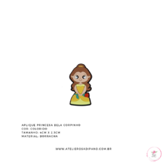 Aplique Princesa Bela corpinho emborrachado - comprar online