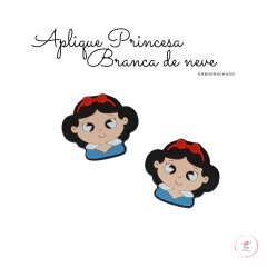 Aplique Princesa Branca de Neve emborrachado