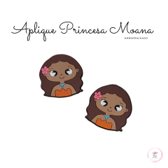 Aplique Princesa Moana emborrachado