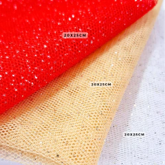 Kit Tecido Tule glitter Natal 20x25cm - comprar online