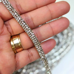 Tubo de Strass Cravejado 08mm (1 metro) - comprar online