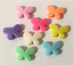 Miçanga Borboleta Colorida - 16mm (50 gramas) - comprar online