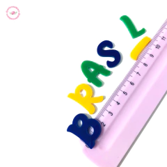 APLIQUE BRASIL LETRA MAIÚSCULAS (2.5CM) - 1 UNIDADE - comprar online