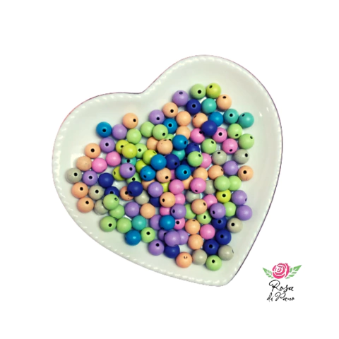 Bolinhas Coloridas ABS ref. 18 - 8mm (50 gramas)