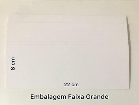 Embalagem Faixa grande 22x8cm (Só papel) - 50 Unidades