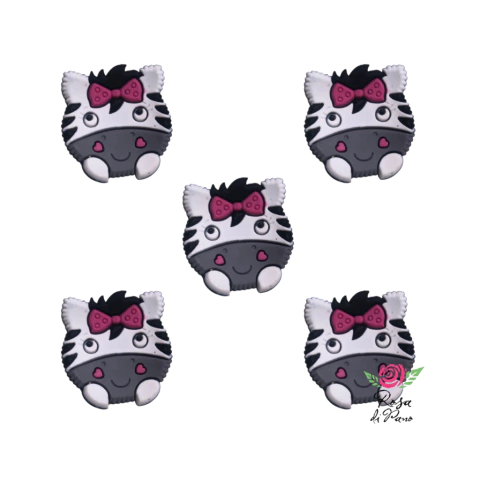 Aplique Emborrachado Zebra (5 Unidades)