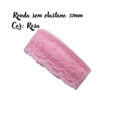 Renda sem elastano 37mm - (3 metros)