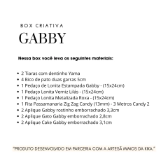 Box Criativa Gabby na internet