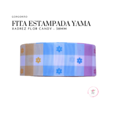 Fita Gorgurão Estampada Yama Xadrez Flor candy na internet
