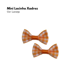 Imagem do Mini Lacinho Xadrez (6 unidades)