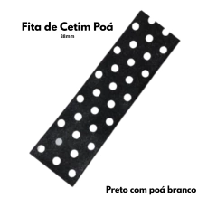 Fita de Cetim Poa 38mm - (10 metros) - comprar online