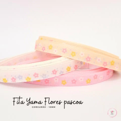 Fita Gorgurão Yama Flores Páscoa 10mm - comprar online