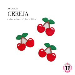 Aplique Cereja Emborrachado 3cm