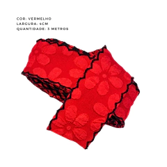 Fita Sanding Flores alto-relevo 38mm (3 metros) - loja online