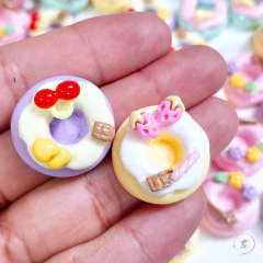 Aplique donuts 2cm (5 unidades) Sortidas na internet