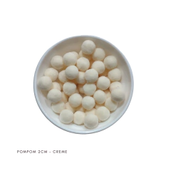 Pompom bolinha 2 cm - 250 unidades - Atelie Rosa di Pano