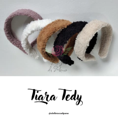 Tiara Tedy forrada com Pelúcia 30mm - 1 (unidade) - Atelie Rosa di Pano