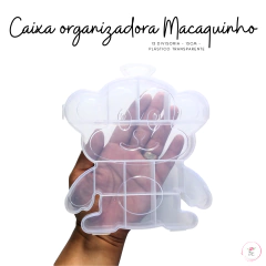 Caixa Organizadora Plástica para Artesanato e Miçangas - Atelie Rosa di Pano