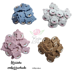 Ursinho Emborrachado (rostinho) 3,5cm - 1 Unidade