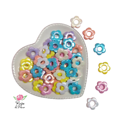 Florzinha de Acrílico Vazada - 20mm - (20 gramas)