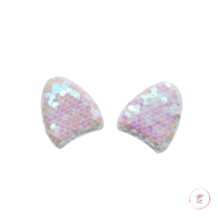Aplique Orelha Paetê 6cm - (2 unidades) - Atelie Rosa di Pano