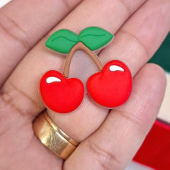 Aplique Cereja Emborrachado 3cm - comprar online