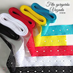 Fita gorgurão Vazada diamante importada 38mm (5 metros)