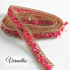 Cascalho com Corrente 15mm (1 Metro) - Atelie Rosa di Pano