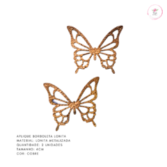 Aplique Borboleta Lonita 4cm (2 unidades) - loja online