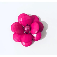 Flor de Acrílico com pérola 5cm (1 unidade) - comprar online