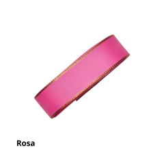 Fita Gorgorão Borda Dourada Melaço - 25mm (rolo com 5 metros)