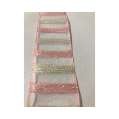 Imagem do Fita de Organza Listrada 38mm (3 metros)