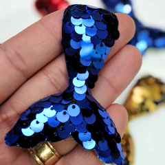 Cauda de Sereia Paete 6,5cm ( 2 unidades) - Atelie Rosa di Pano