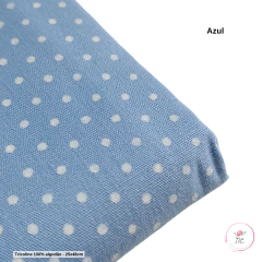 Imagem do Tecido Tricoline Estampado Poá - 25x48cm (1 unidade)