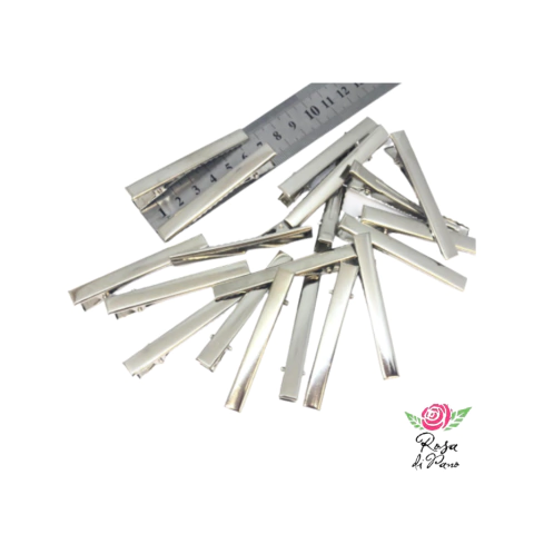 Bico de pato Jacaré Base reta 6.5cm (50 UNIDADES)