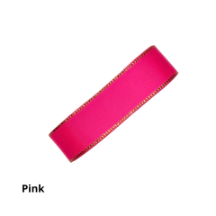 Imagem do Fita Gorgorão Borda Dourada Melaço - 25mm (rolo com 5 metros)