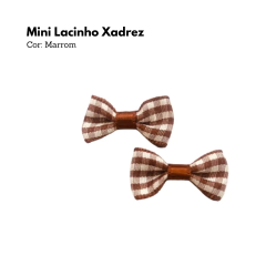 Mini Lacinho Xadrez (6 unidades) - comprar online